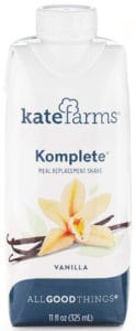 Kate Farms Komplete Vanilla Meal Replacement Shake