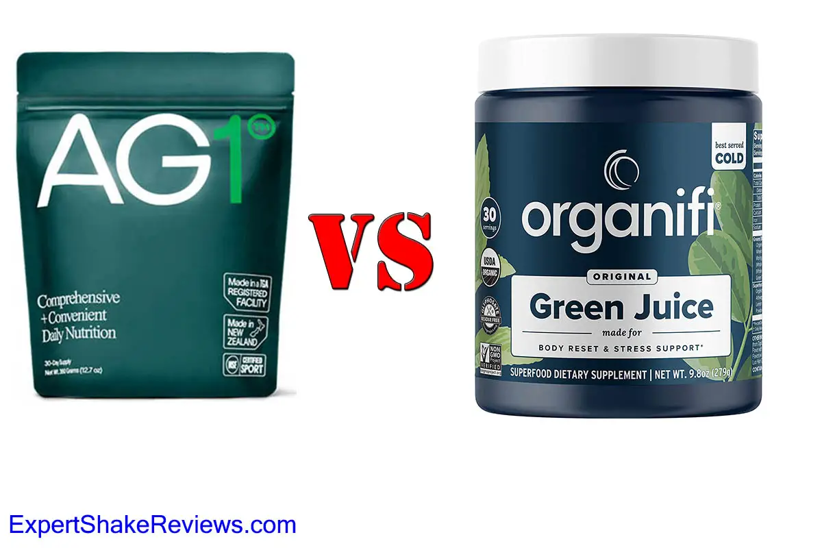Athletic Greens (AG1) vs Organifi Green Juice